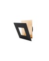 DALIA * APLIQUE CUADRADO 18W - ORO + NEGRO